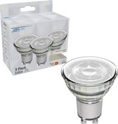 LED's Light LED Spotjes GU10 - 4W vervangt 50W - 345 lm - Koud wit - 3PACK