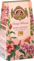 BASILUR VINTAGE BLOSSOMS - Rose Fantasy Groene Losse Thee met Hibiscus en Rozenblaadjes 75 g
