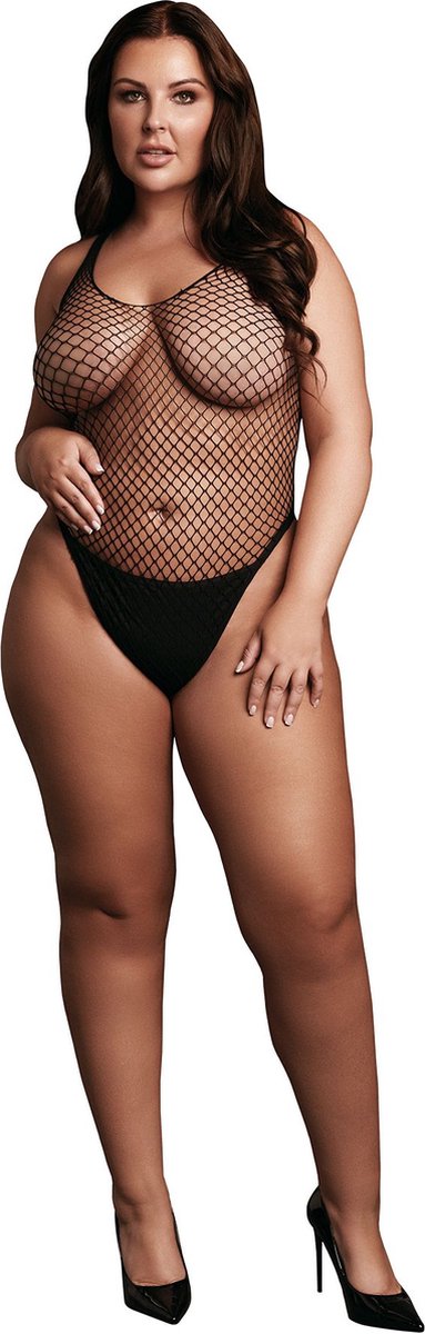 Goedkoopste Body with Fishnet Structure - OSX - Black