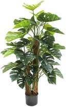 Monstera Kunstplant 120cm | Grote kunstplant | Kunstplant voor binnen | Neppe Monstera plant