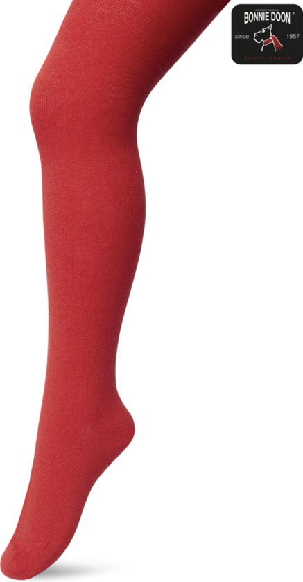 Bonnie Doon cotton tights maat S strawberry