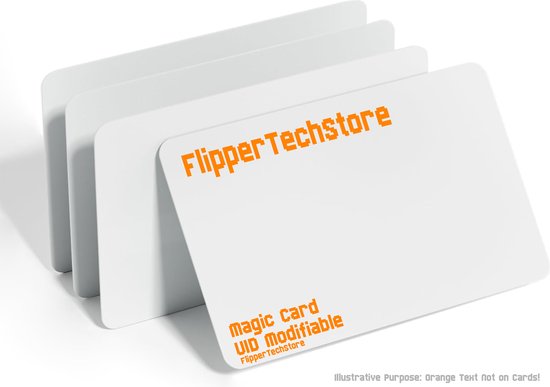 Foto: Nfc magic cards 1k 4byte uid programmeerbaar set van 5 geschikt voor flipper zero