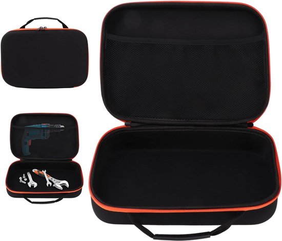 Foto: Tool pouch oxford fabric gereedschapstas zak voor gereedschapscontainer opbergkoffer snijgereedschap opslag organizer voor elektrische grinder drill groot