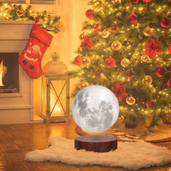 Zwevende maanlamp met magnetische basis - Bureau speelgoed en nachtlampje voor Kerstmis en verjaardagscadeaus — afbeelding 2