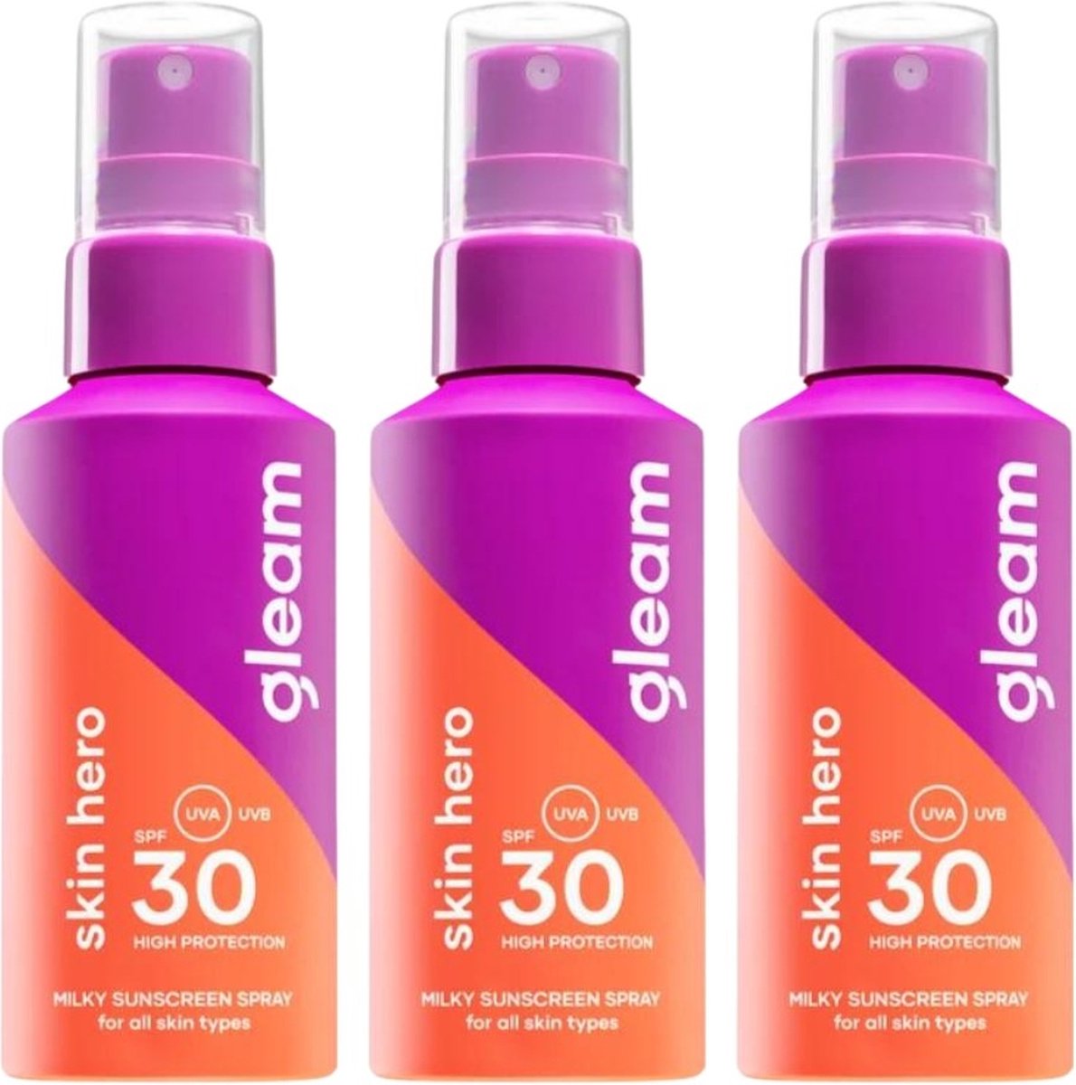 Goedkoopste Gleam - Zonnebrand XL Voordeelverpakking SPF30 - 3x100ml