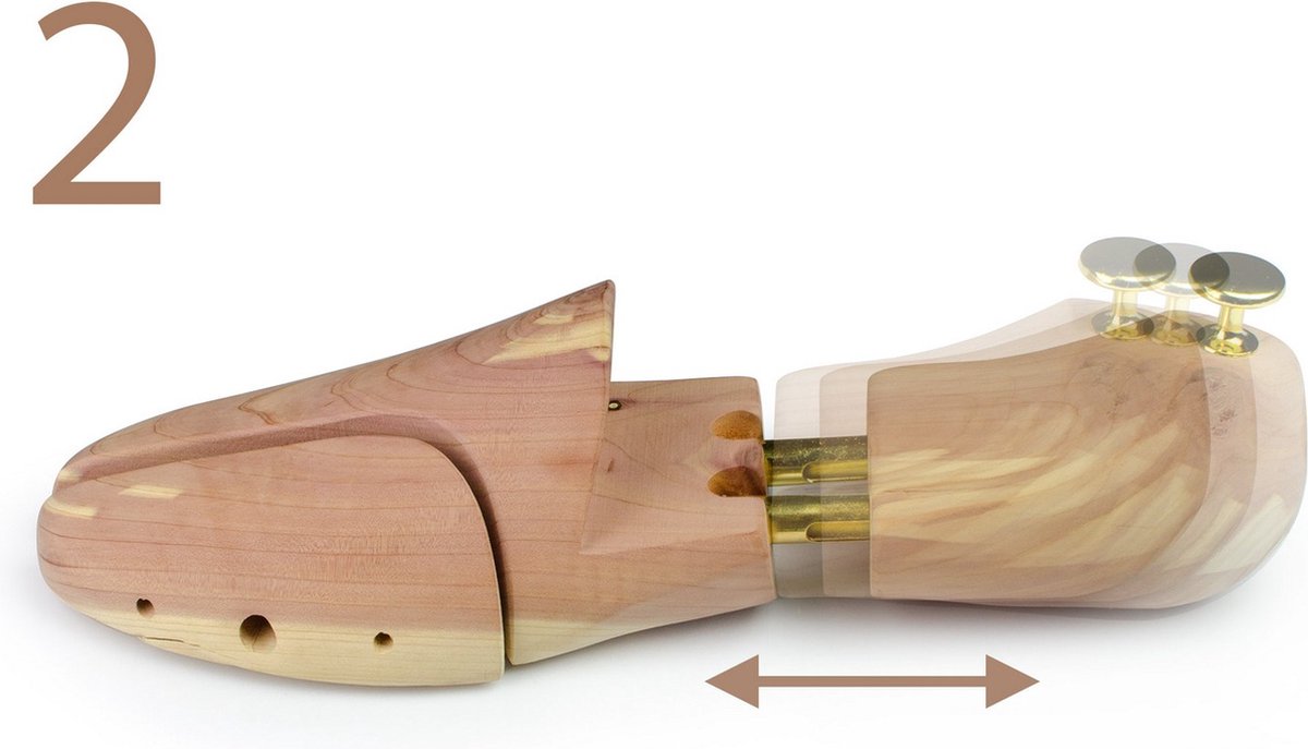 Schoenspanners - cederhout - paar maat 44-45 - Massido