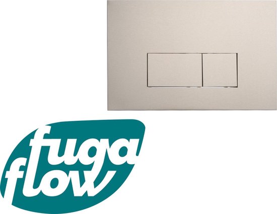 Foto: Fugaflow eccelente press bedieningsplaat bedieningspaneel voor geberit up320 inbouwreservoir dualflush rechthoekige knoppen metaal wit mat