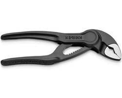 Pijp- en waterpomptang grijs geatramenteerd reliëf oppervlakken - 100 mm - zelfbedieningskaart-blister - Cobra XS Knipex