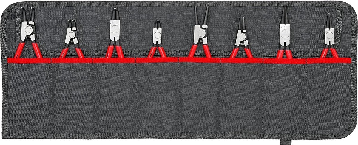 8-delig - Borgveertangenset (zelfbedieningskaart/blister) 00 19 58 V01 metrisch - gereedschap Knipex