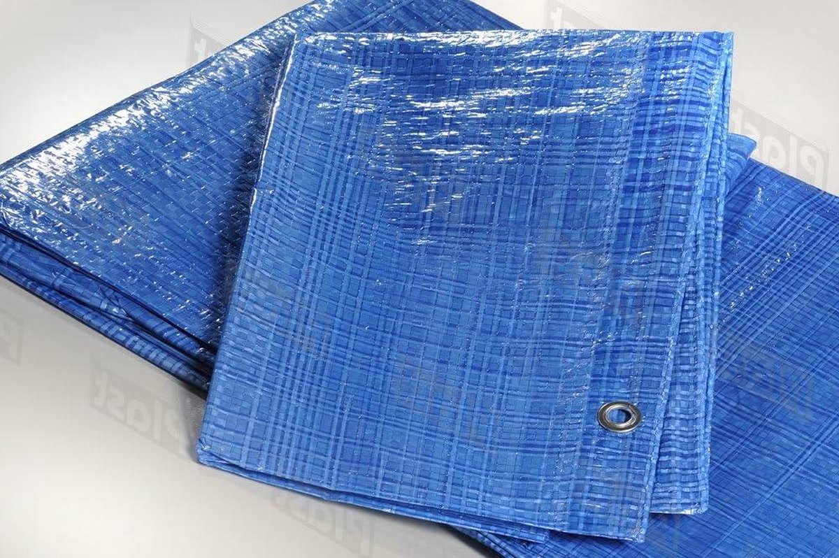 Waterdicht Blauw Tarpaulin Hoes - 6m x 8m - Duurzaam - Weerbestendig