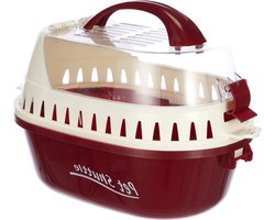 Transportbox Pet Shuttle - Rood - 25x19x18 cm - Geschikt voor kleurrijk transport Reismand Kat