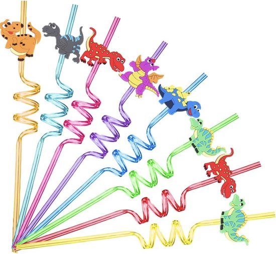 100 stuks herbruikbare rietjes, 19 x 0,6 cm, grote plastic rietjes