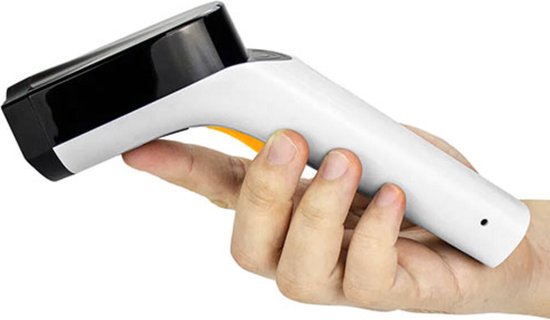 Netum WiFi (DHCP TCP UDP Network Protocol) maar ook 2.4 Wireless met Ontvanger en Bluetooth 1D 2D QR pdf417 Barcode Scanner. Over grote afstanden draadloos direct naar de pc, bluetooth naar Telefoon of Tablet of collecteren op intern geheugen.