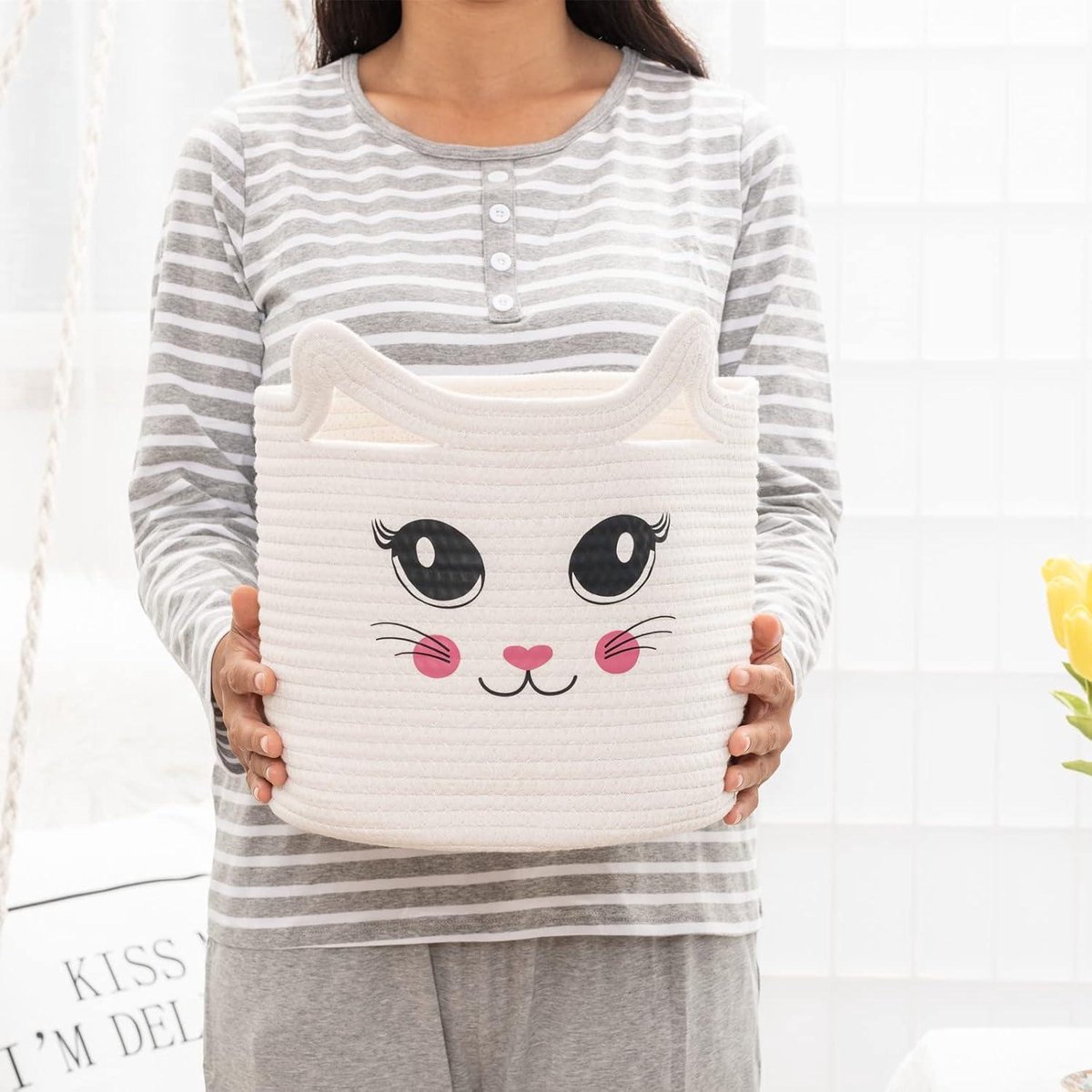 1 st. Grote Capaciteit Babybenodigdheden Opbergmand, Afneembaar En Draagbaar, Geschikt Voor Het Opbergen Van Luiers, Flessen, enz. Voor Zowel Binnen- Als Buitengebruik Love Valentine | SHEIN Nederland 1 st. Grote Capaciteit Babybenodigdheden Opbergmand, Afneembaar En Draagbaar, Geschikt Voor Het Opbergen Van Luiers, Flessen, enz. Voor Zowel Binnen- Als Buitengebruik Love Valentine | SHEIN Nederland