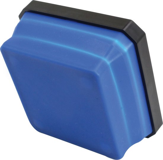 Bac magnétique bleu, côté visible.