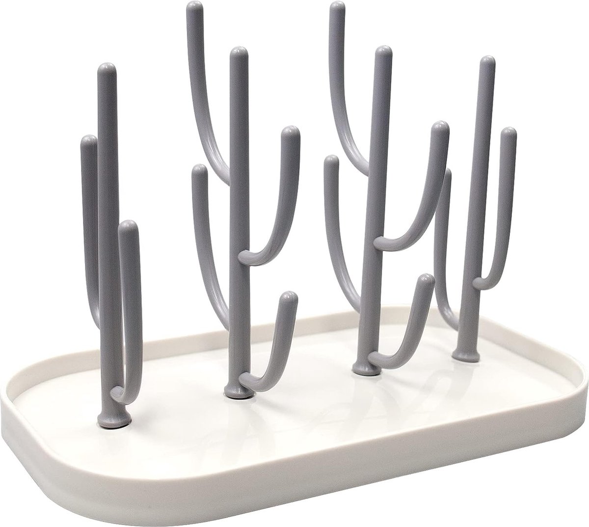 Goedkoopste Babyflessen Afdruiphouder - Ruimtebesparende Flessenstandaard - Efficiënte Babyfles Drogingsoplossing - Lepel- en Accessoire Organizer - Hygiënische Babyverzorging - Duurzaam Wit Kunststof