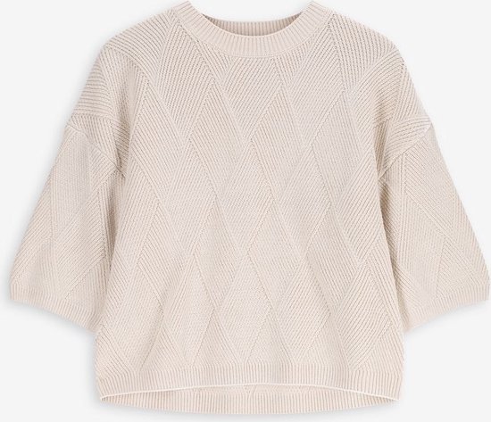 Off White Gebreide Trui