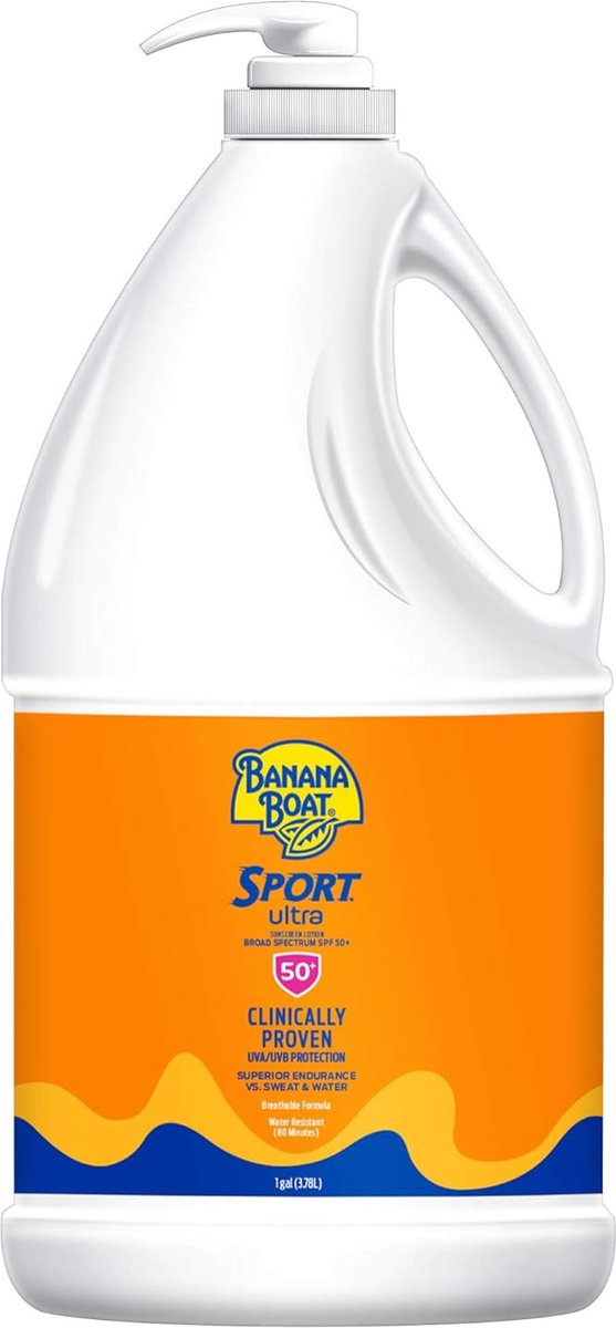 Goedkoopste Banana Boat Sport Ultra Sunscreen Lotion Bulk Sunscreen - Sportevenementen - SPF 50 - 3.78L