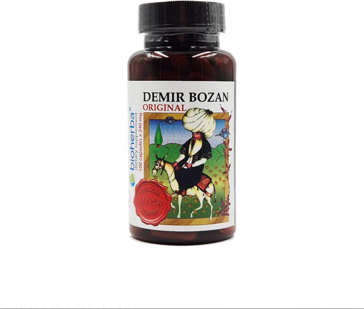 Goedkoopste DEMIR BOZAN 100 capsules 240 mg Bioherba Voedingssupplement Gunstige werking van het immuunsysteem, het urogenitale systeem, het botgewrichtsapparaat en ontstekingsprocessen, forx5