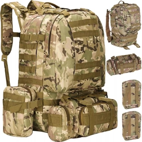 Duo Commerce  - Waterdichte Militaire Outdoor Sport Rugzak 48.5L - Survival Jacht Fietsen Klimmen Extreme sporten - Ruimte voor Slaapzak benodigheden Kamperen