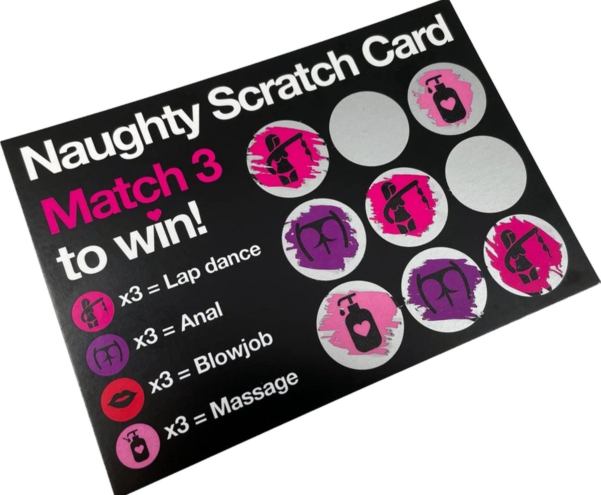 Goedkoopste Naughty Scratch Card - Relatiespel Cadeau Volwassenen