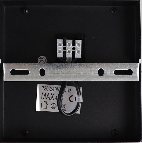 Olucia Jessa - Plafonnier - Zwart - E27