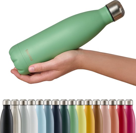 Blumtal Thermosfles - Met dubbele wand - Thermosbeker Koffie, Thee en Koele dranken - Travel Mug - 350ml - Summer Green - Groen