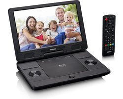 Lenco Draagbare DVD Speler BRP-1150BK - 11.5 inch scherm - Draaibaar - Oplaadbare Accu en 12V stroomkabel - Zwart