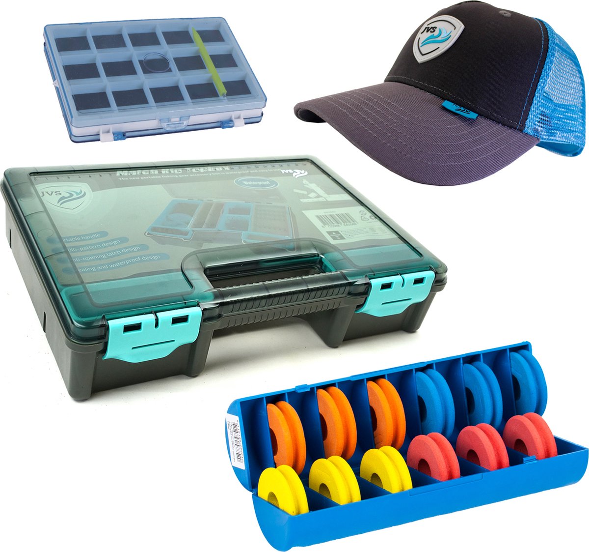JVS Witvis Opberg Set - Tackle Organizer set - 4 delig - Tackle Box