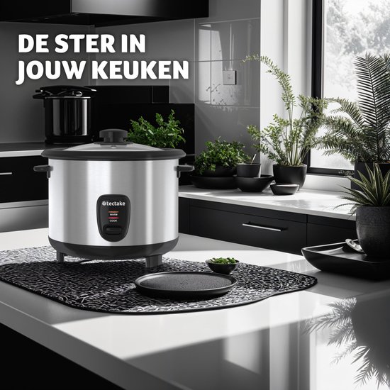 Adler Rijstkoker Pot met Capaciteit van 1,5 liter AD 6406, Zilver, Zwart