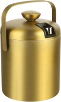 APS Ice Bucket Set - Double-Walled Stainless Steel Tray with APS Ice Bucket Set - Double-Walled Stainless Steel Tray with