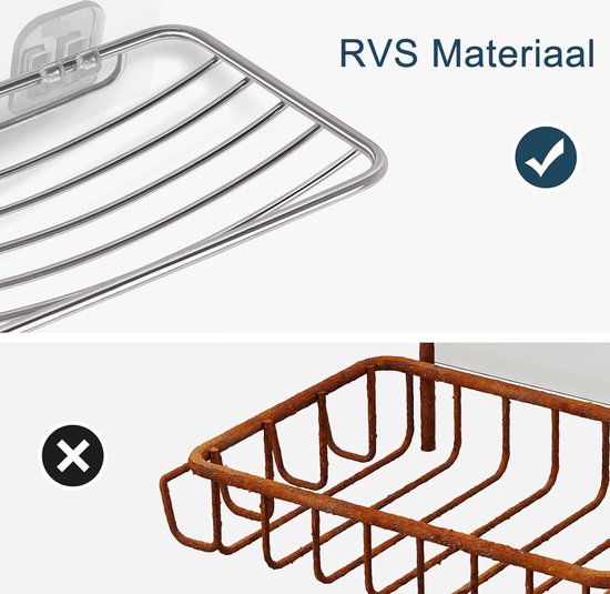 NAROSEBE 2 Pcs Porte Savon Mural avec 2 Crochets, Porte Savon INOX avec Drainage, Support Savon Salle de Bain Anti-Rouille, Support de Savon Mural Adhésif, pour Éponge Évier Salle de Bain Cuisine NAROSEBE 2 Pcs Porte Savon Mural avec 2 Crochets, Porte Savon INOX avec Drainage, Support Savon Salle de Bain Anti-Rouille, Support de Savon Mural Adhésif, pour Éponge Évier Salle de Bain Cuisine