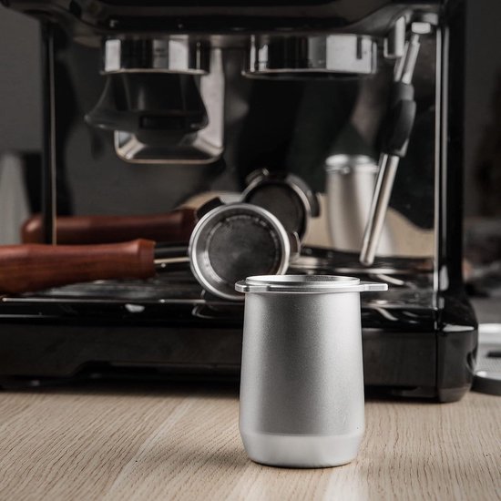 Tasse doseuse à expresso 54 mm - Tasse à Café pour Café moulu - Accessoires de vêtements pour bébé Barista - Métal aluminium - Portafilter Sage Delonghi Breville - Argent