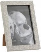 J-Line Fotolijst - Fotokader 10X15 Glitter Hout Zilver Small