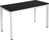 Industriële bureau - computertafel - 120 x 60 x 76 cm - Zwart/wit