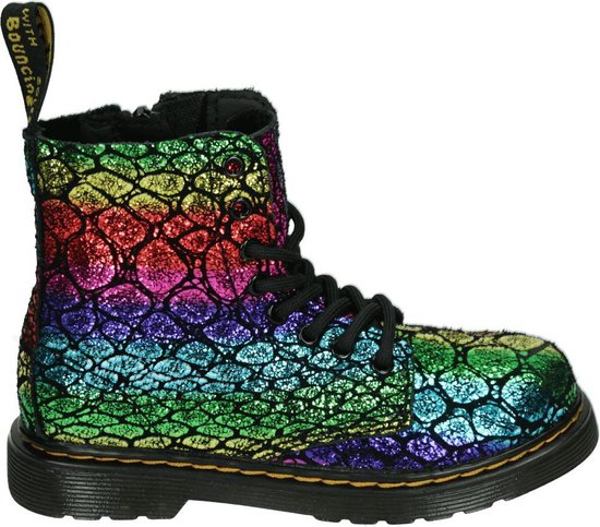 Dr. Martens 1460 PASCAL BLACK/RAINBOW CROC - Dames Half-hoog - Kleur:  Diversen - Maat: 33 | bol.com