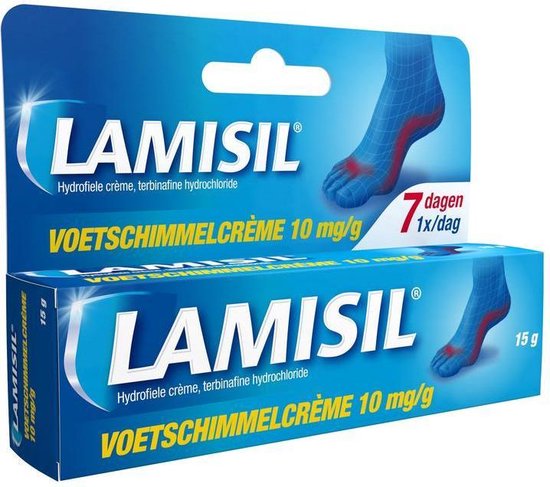 Lamisil Voetschimmelcrème Terbinafine Hydrochloride 10 mg/g - 1 x 15 gram