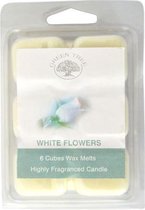 Green Tree - Wax Melts - Wax - Kaars - Kaarsen - White Flowers - Witte Bloemen - 80 gram - 6 stuks per pakje