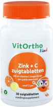 VitOrtho Zink + C zuigtabletten Kind - 30 zuigtabletten