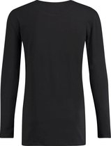 T-shirt Lange Mouw Ronde Hals Zwart (9901000602 - 100 - Black)