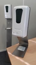 Desinfectie zuil | Luxe afgewerkt RVS | Automatische dispenser 1000ml | Bureaumodel