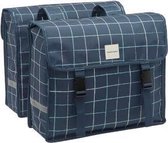 Tas newlooxs fiori dubbel check blauw