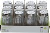 12 Glazen zoutvaatjes  - zoutvaatje zoutstrooier horeca - Glas en RVS