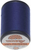 kobalt blauw naaigaren - 500 m - universeel - 100% polyester - sterk - garen geschikt voor mondkapjes - col 6572
