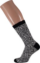 Sarlini Fashion Dames sokje Leopard Silver | Maat 36-41