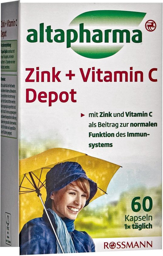 Altapharma Zink + Vitamin C Depot (60 capsules)