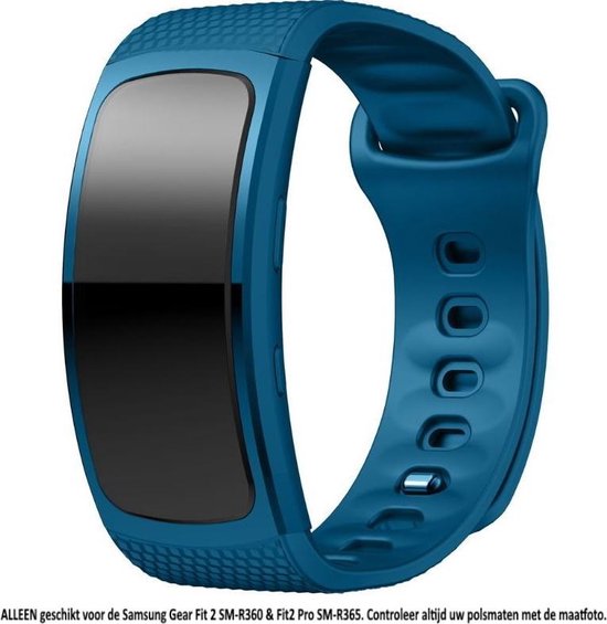Bracelet Blauw profond pour Samsung Gear Fit 2 SM-R360 & Fit2 Pro SM-R365 -  Taille S -... | bol.com