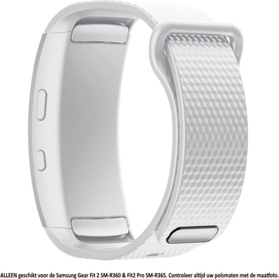 Bracelet Wit pour Samsung Gear Fit 2 SM-R360 & Fit2 Pro SM-R365 - Taille S  - bracelet... | bol