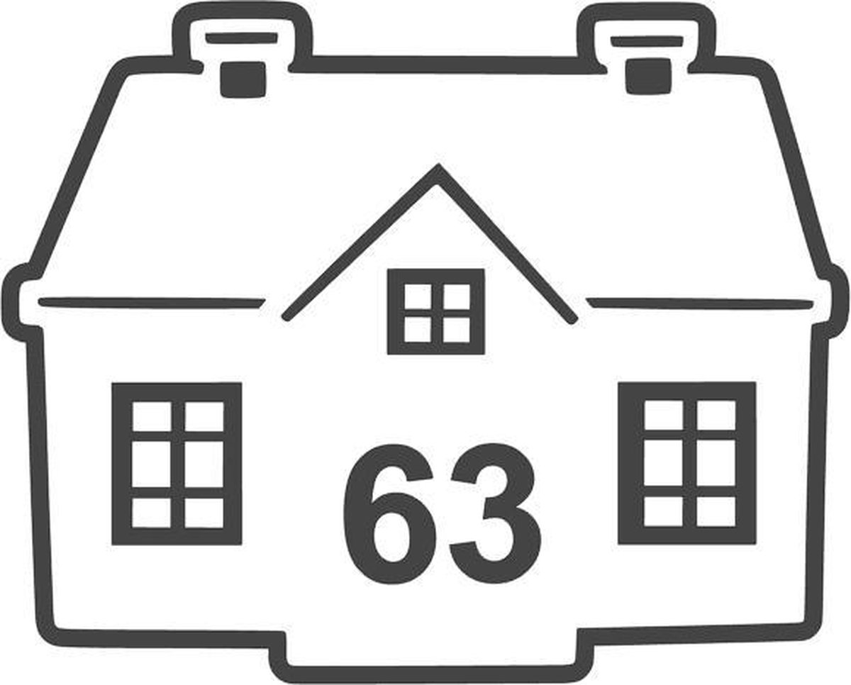 Container sticker huis