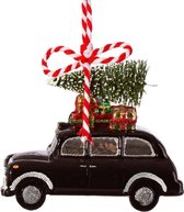 Twee Zwarte Londense Taxi auto's Kerstboomdecoratie van Sass & Belle - kersthanger zwarte Taxi uit Londen